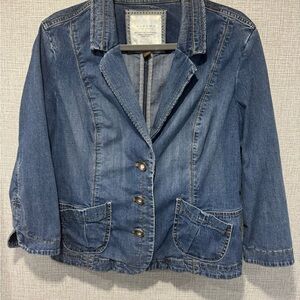 Sonoma Denim Jacket-3/4 sleeve-Size L